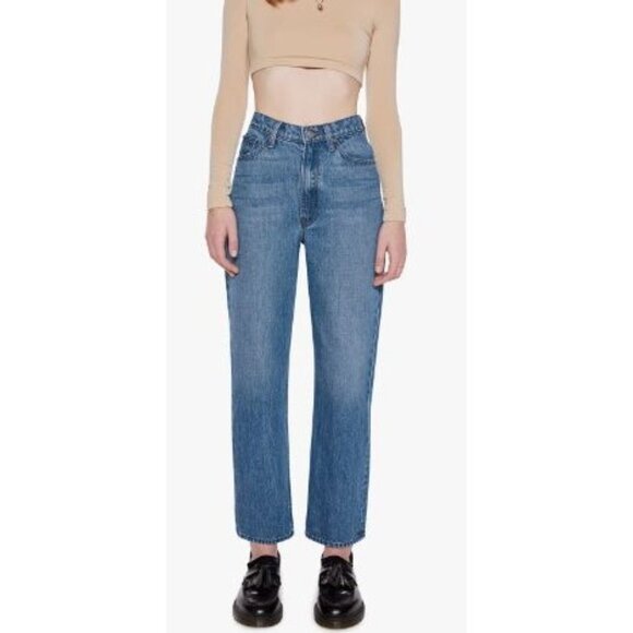 NWT Mother SNACKS! High Waisted Double Stack Ankle-sz 28 - Picture 1 of 11